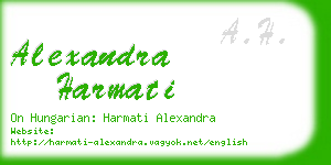 alexandra harmati business card